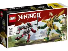 LEGO 71781 Ninjago Starcie Lloyda z Mechem EVO Dla dziecka Zabawki Klocki