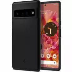 Etui Spigen Thin Fit Google Pixel 6 Pro czarne Telefony i akcesoria Akcesoria telefoniczne Pokrowce i kabury do telefonów