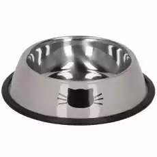Miska dla kota metalowa antypoślizgowa na gumie beżowa Dom i ogród Artykuły zoologiczne Koty Poidełka i miski dla kotów