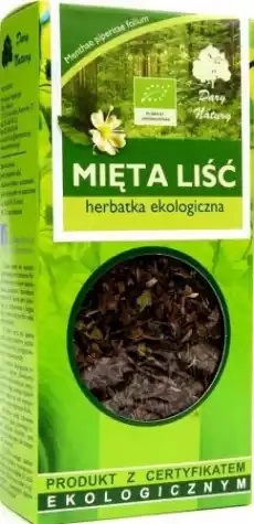 HERBATKA LIŚĆ MIĘTY BIO 25 g DARY NATURY Artykuły Spożywcze Przyprawy