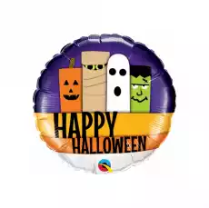 Balon foliowy okrągły z potworami Happy Halloween Gadżety Imprezowe Pozostałe