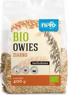 OWIES ZIARNO BEZŁUSKOWE BIO 400 g NIRO Artykuły Spożywcze Zdrowa żywność