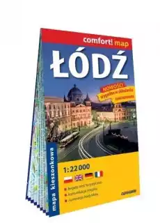 Comfort map Łódź 122 000 mapa w2023 Książki Turystyka mapy atlasy