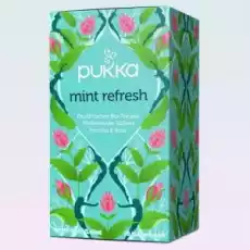 Herbata Miętowa Świeżość Mint Refresh Tea 20 torebek Pukka Zdrowie i uroda Kosmetyki i akcesoria Pielęgnacja ciała Pozostałe kosmetyki do pielęgnacji ciała