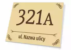 Tabliczka na dom T665 z numerem i ulicą Biuro i firma Odzież obuwie i inne artykuły BHP Instrukcje i znaki BHP