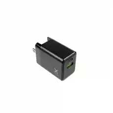 XTORM Adapter sieciowy 18W wymienne wtyczki czarny Fotografia Akcesoria fotograficzne Przejściówki i adaptery