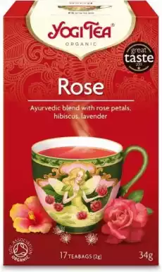 HERBATKA TAO ROSE BIO 17 x 2 g YOGI TEA Artykuły Spożywcze Herbata