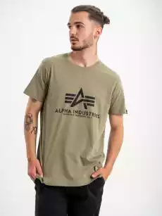 Koszulka Z Krótkim Rękawem Alpha Industries Basic Oliwkowa Odzież obuwie dodatki Odzież męska Koszulki męskie