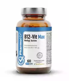 PHARMOVIT B12VIT MAX METHYL ACTIVE 60 KAPS Zdrowie i uroda Zdrowie