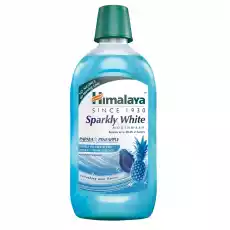 Himalaya Sparkly White wybielający płyn do płukania jamy ustnej 450ml Zdrowie i uroda Kosmetyki i akcesoria Pielęgnacja zębów i jamy ustnej