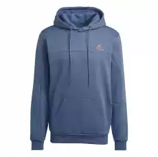 Bluza z kapturem męska adidas STADIUM FLEECE BOS granatowa HM7890 Odzież obuwie dodatki Bluzy i swetry