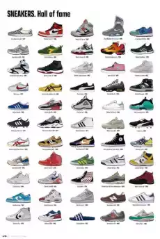 Sneakers Hall Of Fame plakat Dom i ogród Wyposażenie wnętrz Dekoracja Obrazy i plakaty