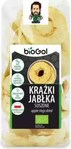 KRĄŻKI JABŁKA SUSZONE BIO 50 g BIOGOL Artykuły Spożywcze Bakalie i suszone owoce