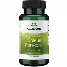 Swanson FS Coleus Forskohlii 400mg 60 kaps Zdrowie i uroda Zdrowie Witaminy minerały suplementy diety