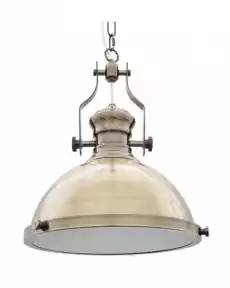 Lampa Sufitowa Wisząca Etienne Mosiądz 33x33x38cm Dom i ogród Wyposażenie wnętrz Oświetlenie Lampy sufitowe