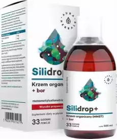 Silidrop krzem organiczny bor 500ml Aura Herbals Zdrowie i uroda Zdrowie Witaminy minerały suplementy diety