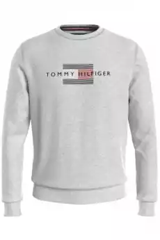 BLUZA MĘSKA TOMMY HILFIGER MW0MW20118 SZARA Odzież obuwie dodatki Odzież męska Bluzy męskie