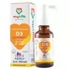 Myvita Silver Witamina D3 400 Iu2000 Iu Suplement diety 30 ml Zdrowie i uroda Zdrowie Witaminy minerały suplementy diety