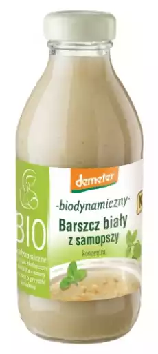 BARSZCZ BIAŁY Z SAMOPSZY KONCENTRAT DEMETER BIO 320 ml KOWALEWSKI Artykuły Spożywcze Gotowe dania