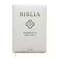 Biblia pierwszego Kościoła biała z paginatorami Książki Religia