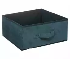 Pojemnik tekstylny 31x15 cm Green welur Dom i ogród Przechowywanie Pudełka