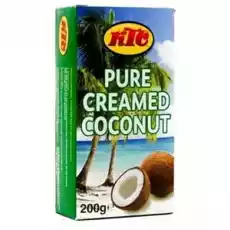 KTC PURE CREAMED COCONUT 200 G Artykuły Spożywcze Oleje i oliwy