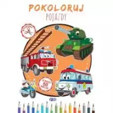 Pokoloruj pojazdy Książki Dla dzieci