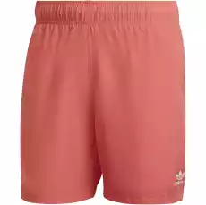 Kąpielówki męskie adidas ESSENTIALS SS czerwone HE9423 Odzież obuwie dodatki Bielizna damska Kostiumy kąpielowe