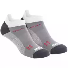 Skarpety inov8 Speed Sock Low Dwupak Białoszare Odzież obuwie dodatki Galanteria i dodatki Skarpety