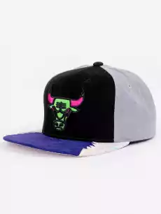 Czapka Snapback Chicago Bulls NBA Mitchell Ness Day 5 Czarna Szara Odzież obuwie dodatki Galanteria i dodatki Nakrycia głowy Czapki z daszkiem