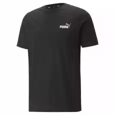 Koszulka męska Puma ESS 2 COL Small Logo czarna 67447061 Odzież obuwie dodatki Koszulki