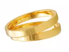Obrączka z żółtego złota ŁK01k Biżuteria i zegarki Wyroby jubilerskie Obrączki ślubne