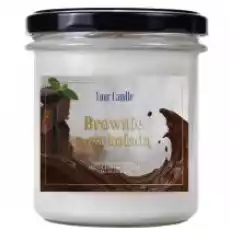 Your Candle Świeca sojowa brownie z czekoladą 300 ml Dom i ogród Wyposażenie wnętrz Świece i aromaterapia