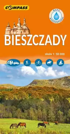 Mapa turystyczna Bieszczady 150 000 laminowana Książki Turystyka mapy atlasy