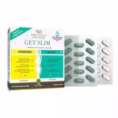 Noble Health Get Slim Morning Night 90 tabletek Artykuły Spożywcze