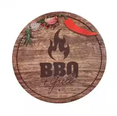 Talerz papierowy okrągły BBQGrill Party eko 8szt Gadżety Imprezowe Talerzyki jednorazowe