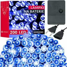 Lampki świąteczne 200 Led niebieski 155 m oświetlenie choinkowe Dom i ogród Wyposażenie wnętrz Dekoracja Ozdoby świąteczne