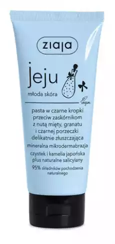 Ziaja Jeju Pasta w czarne kropki przeciw zaskórnikom 75ml Zdrowie i uroda Kosmetyki i akcesoria Pielęgnacja skóry