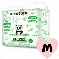 Pieluszki z Włóknem Bambusowym Rozmiar M 611 kg 24szt Bamboolove Wyprzedaż Artykuły Spożywcze