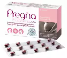 Pregna plus bez żelaza 30 kapsułek Zdrowie i uroda Zdrowie Ciąża i macierzyństwo