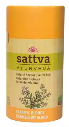 HENNA KARMELOWY BLOND ECO 150 g SATTVA Zdrowie i uroda Kosmetyki i akcesoria