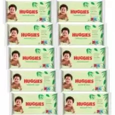 Huggies Chusteczki nawilżane Natural Care Zestaw 10 x 56 szt Dla dziecka Akcesoria dla dzieci Pielęgnacja i higiena dziecka