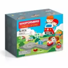 MAGFORMERS TOWN SET Autobus 16el 717010 Dla dziecka Zabawki Klocki