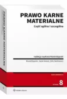 Prawo karne materialne Część ogólna Książki Podręczniki i lektury