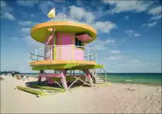 South Beach lifeguard stands at Miami Beach Florida Carol Highsmith plakat Wymiar do wyboru 30x20 cm Dom i ogród Wyposażenie wnętrz Dekoracja Obrazy i plakaty