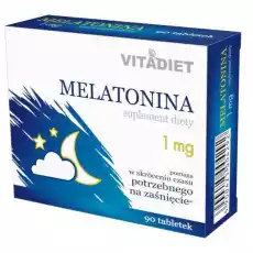 Melatonina 1 mg 90 tabletek Zdrowie i uroda Zdrowie Witaminy minerały suplementy diety