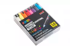 Markery uni POSCA PC1MR Z SUPERCIENKĄ PRECYZYJNĄ KOŃCÓWKĄ IGŁOWĄ ZESTAW 16 SZT Dla dziecka Artykuły szkolne Kredki farby flamastry markery