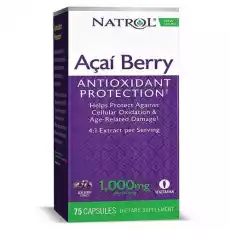 Natrol Acai Berry 1000 mg 75 kapsułek wegańskich Artykuły Spożywcze