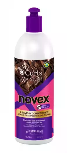 Novex My Curls Soft odżywka bez spłukiwania do włosów lekko kręconych 500g Zdrowie i uroda Kosmetyki i akcesoria Pielęgnacja i stylizacja włosów