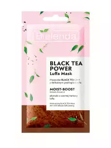 Bielenda Black Tea Power Luffa Mask Maseczka Black Tea 2w1 z Peelingiem Luffa Nawilżająca 8g Zdrowie i uroda Kosmetyki i akcesoria Pielęgnacja twarzy Maseczki